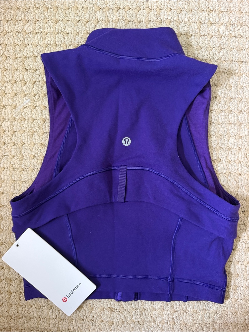 lululemon athletica Define Cropped Full-Zip Tank - Purple - Picture 2 of 3